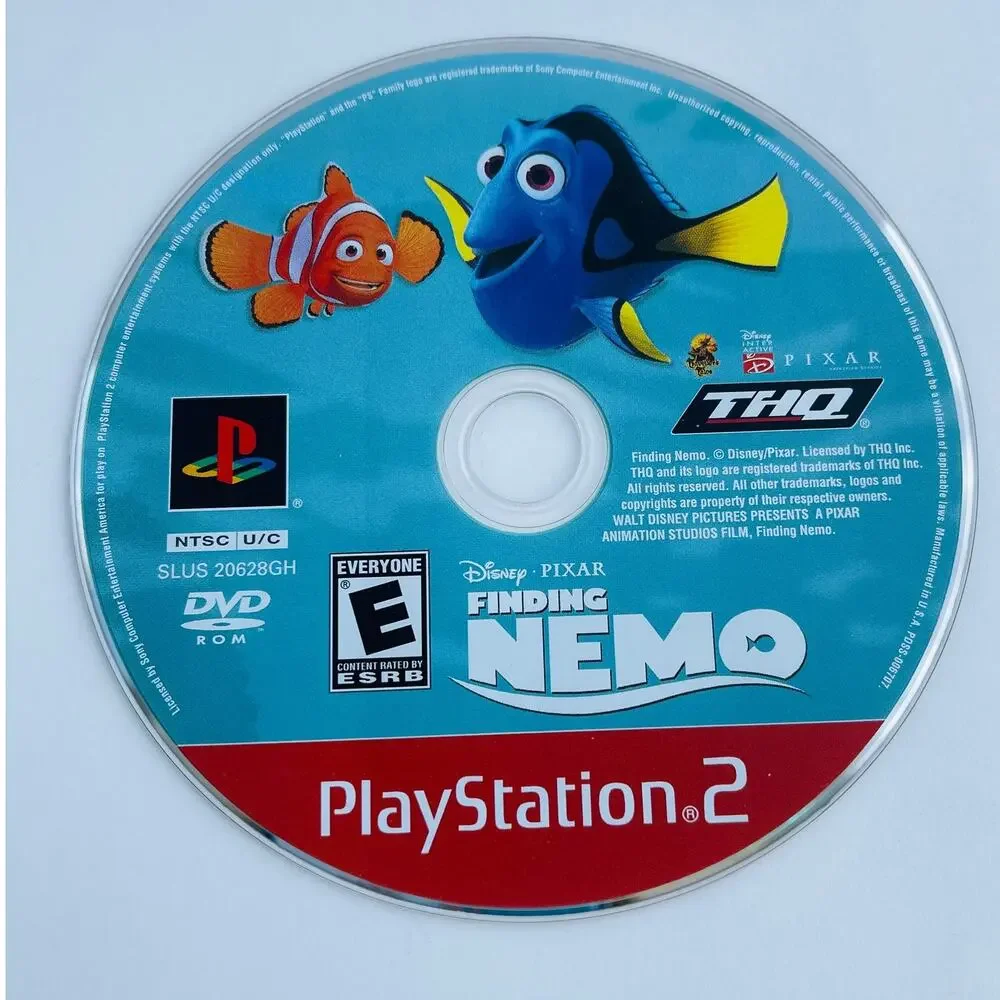 Disney Pixar Finding Nemo Sony PlayStation 2 PS2 2003 Everyone CIB